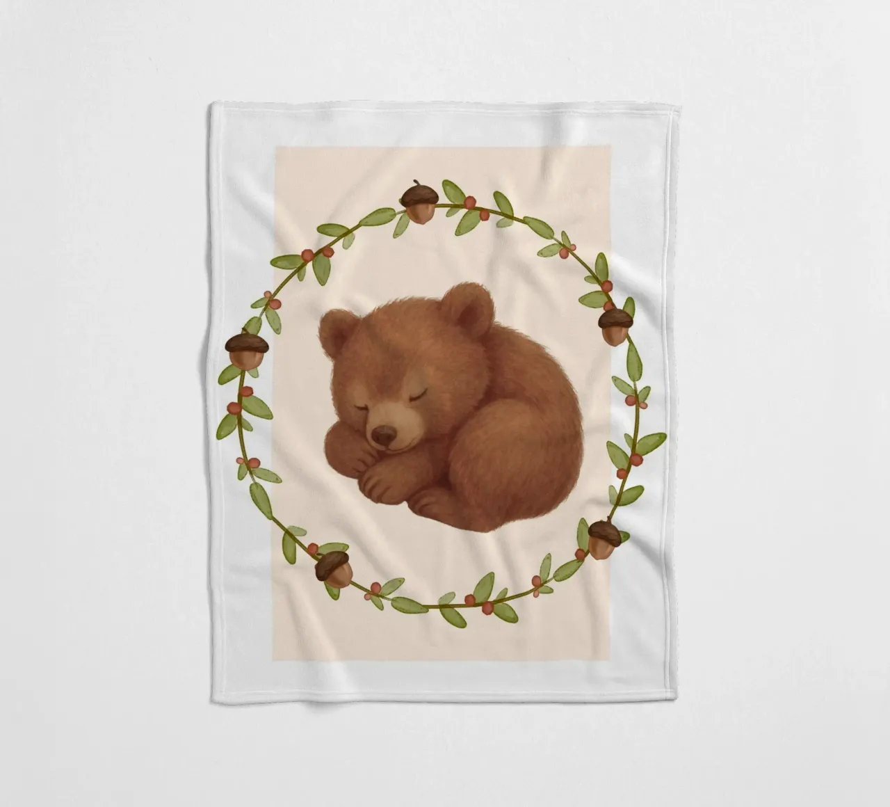 Orso addormentato coperta in pile da SnoopyAnimals