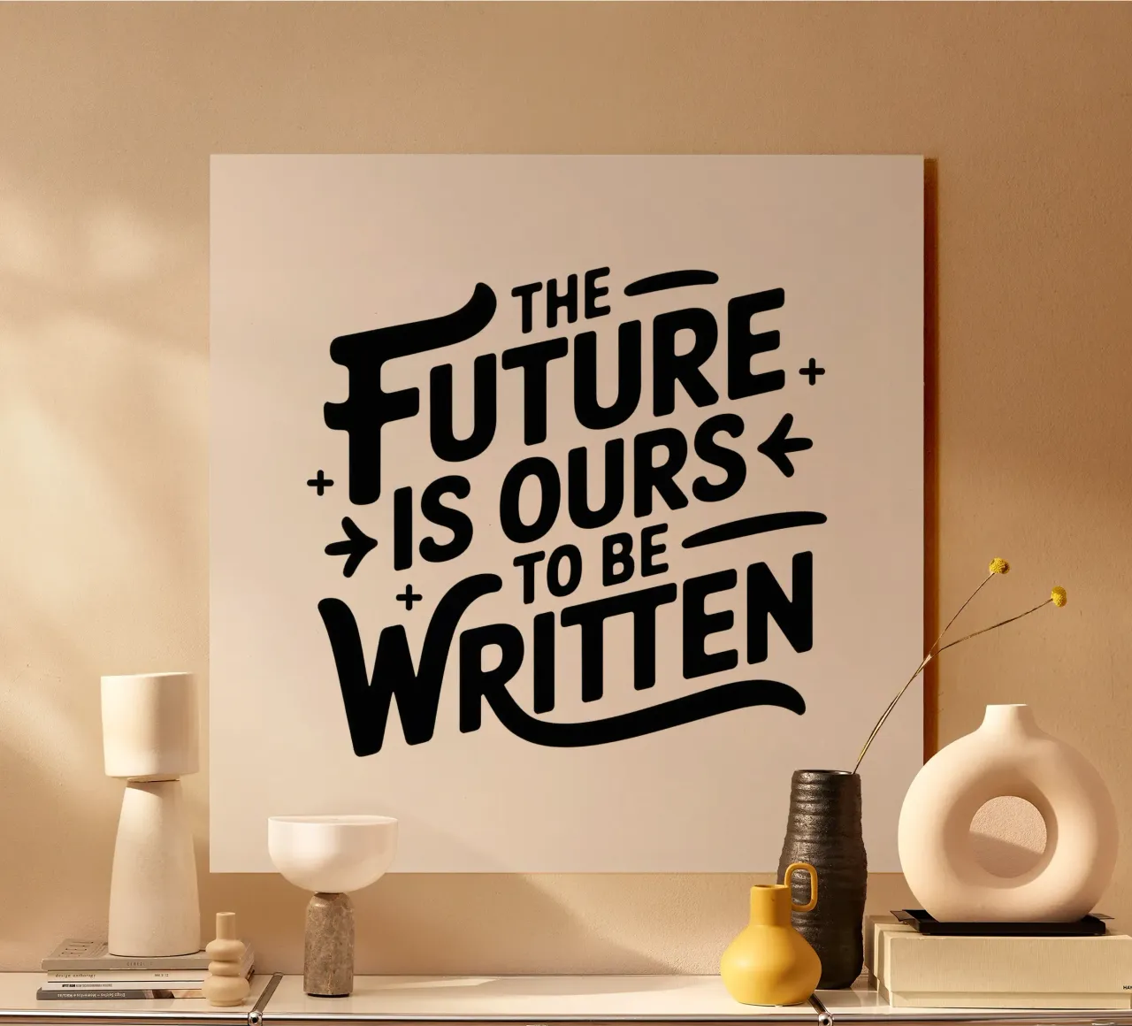 Future is ours acrylic glass by Aphorismiker
