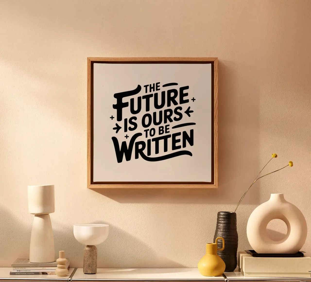 Future is ours tela con Cornice a cassetta da Aphorismiker