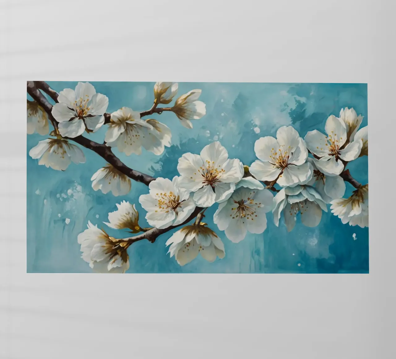 Delicati e tranquilli fiori di ciliegio bianco in fiore pellicola backlit da DesignDoodle