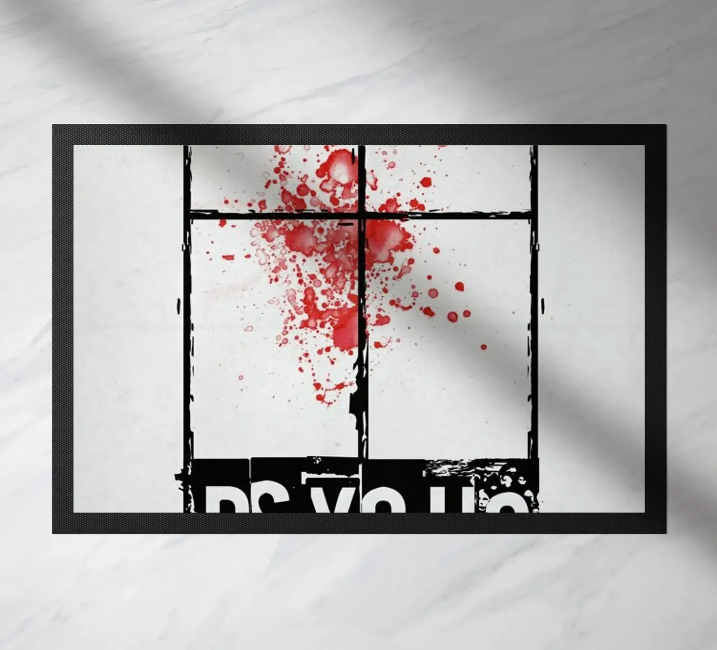 Psycho Fußmatte von Naxart