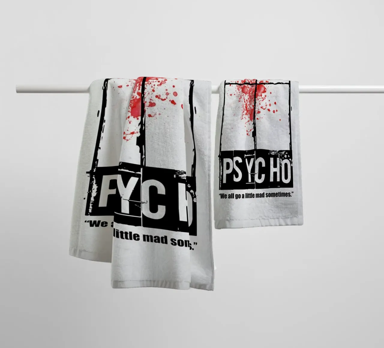 Psycho asciugamano da bagno da Naxart