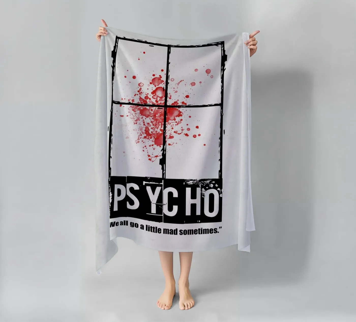 Psycho serviette de plage de Naxart