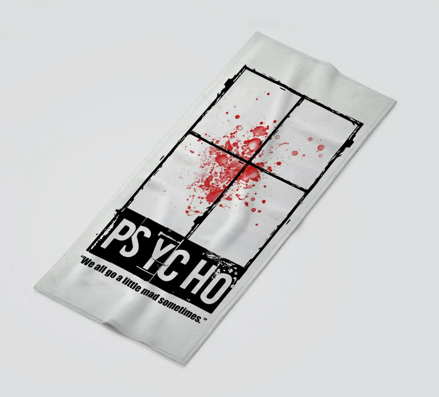 Psycho serviette de plage de Naxart