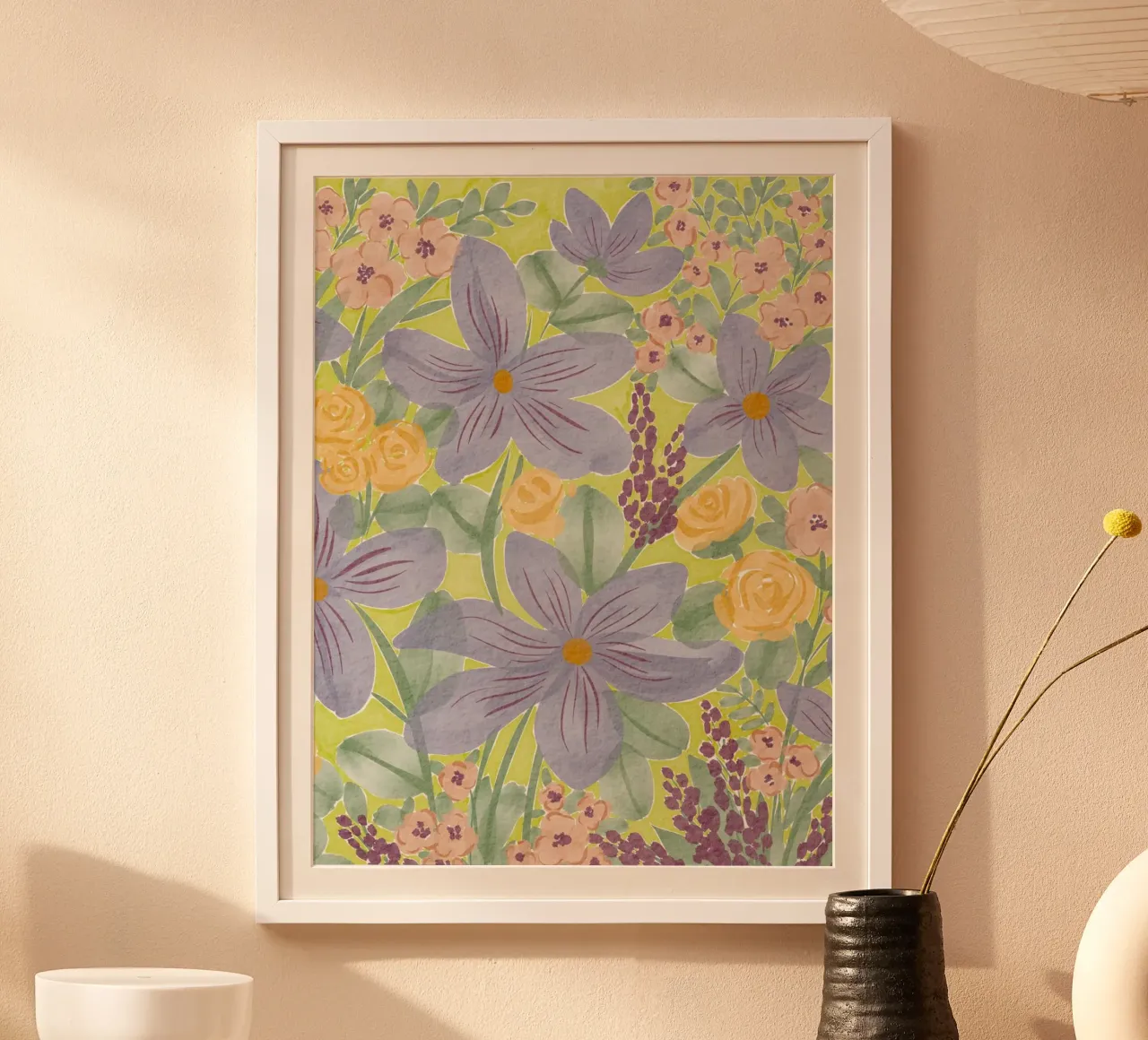 Incantevoli fiori selvatici carta hahnemühle da Nikitajariwala