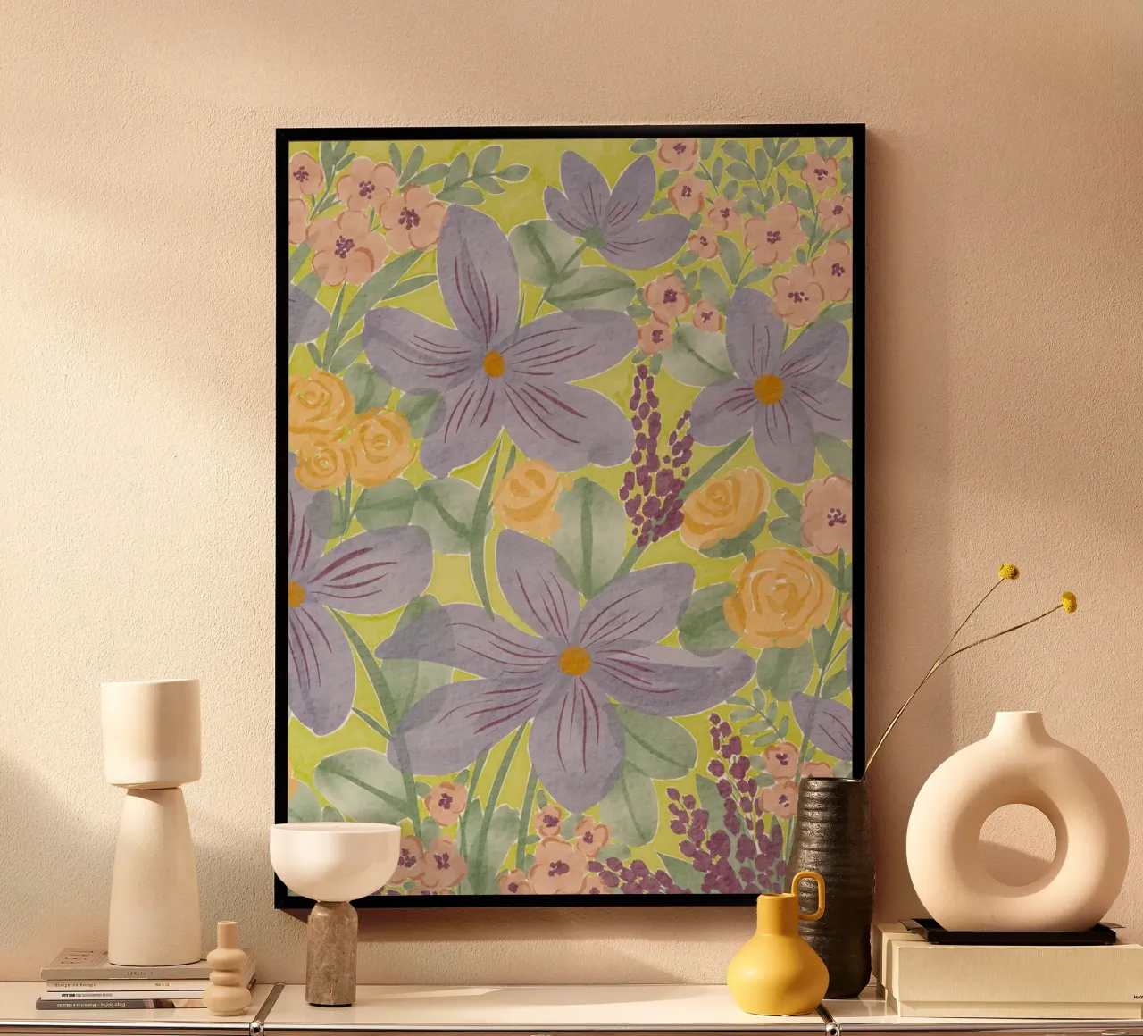 Incantevoli fiori selvatici carta hahnemühle da Nikitajariwala