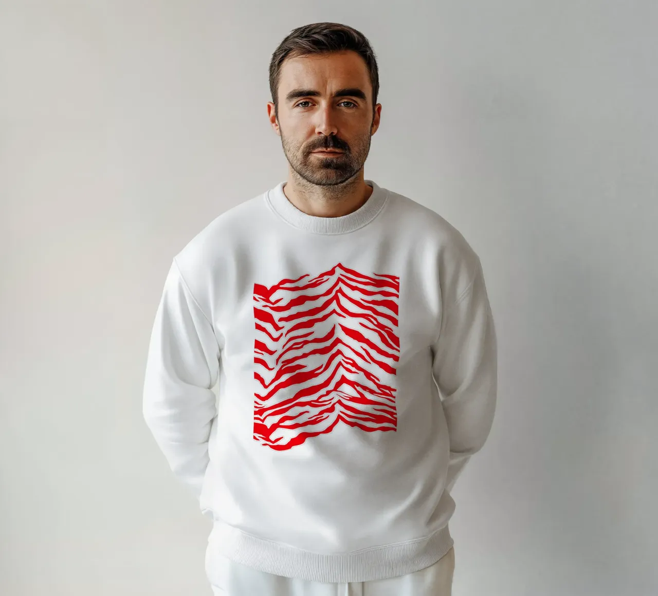 Tiger Print Red and Pink sweatshirt by SilverPegasus