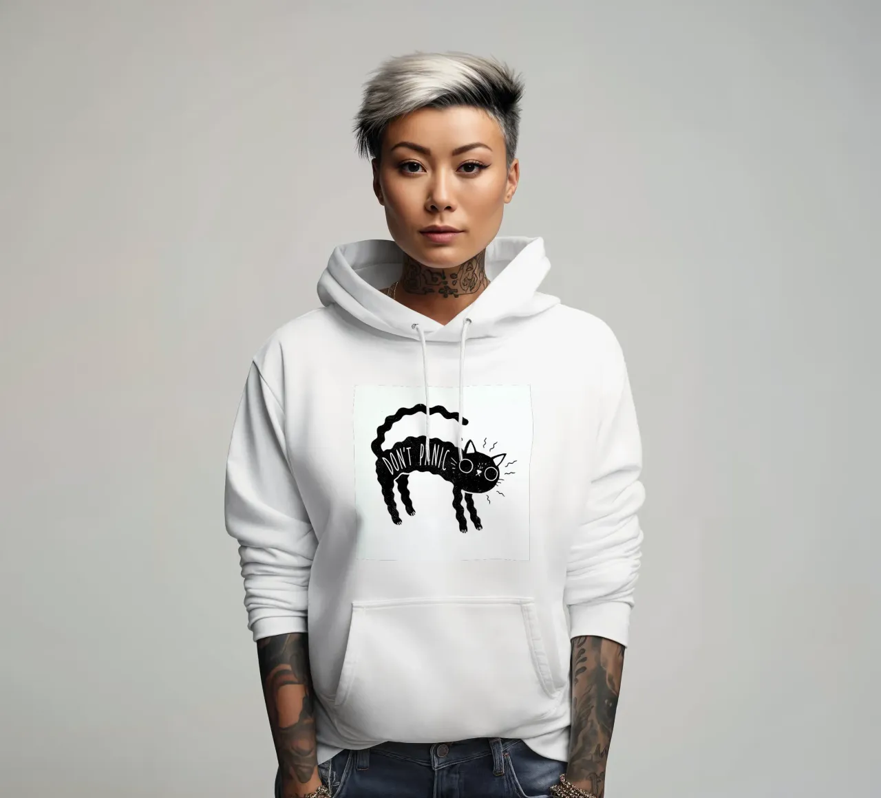 Don't Panic felpa con cappuccio da DinoMike