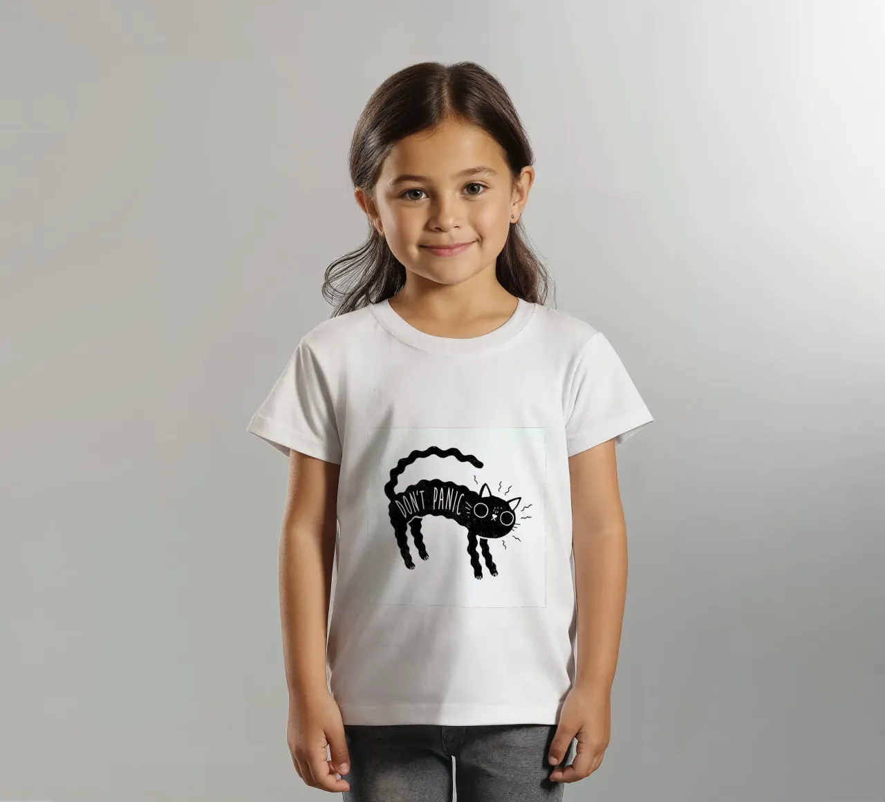 Don't Panic t-shirt bambini da DinoMike