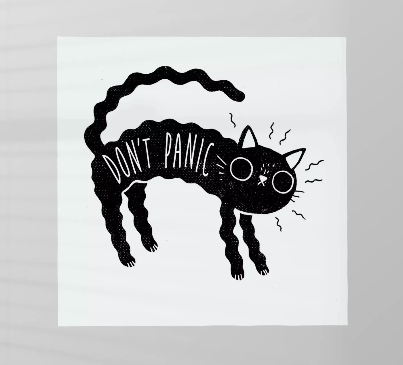 Don't Panic backlit folie van DinoMike