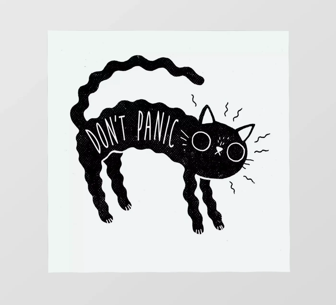 Don't Panic backlit folie van DinoMike