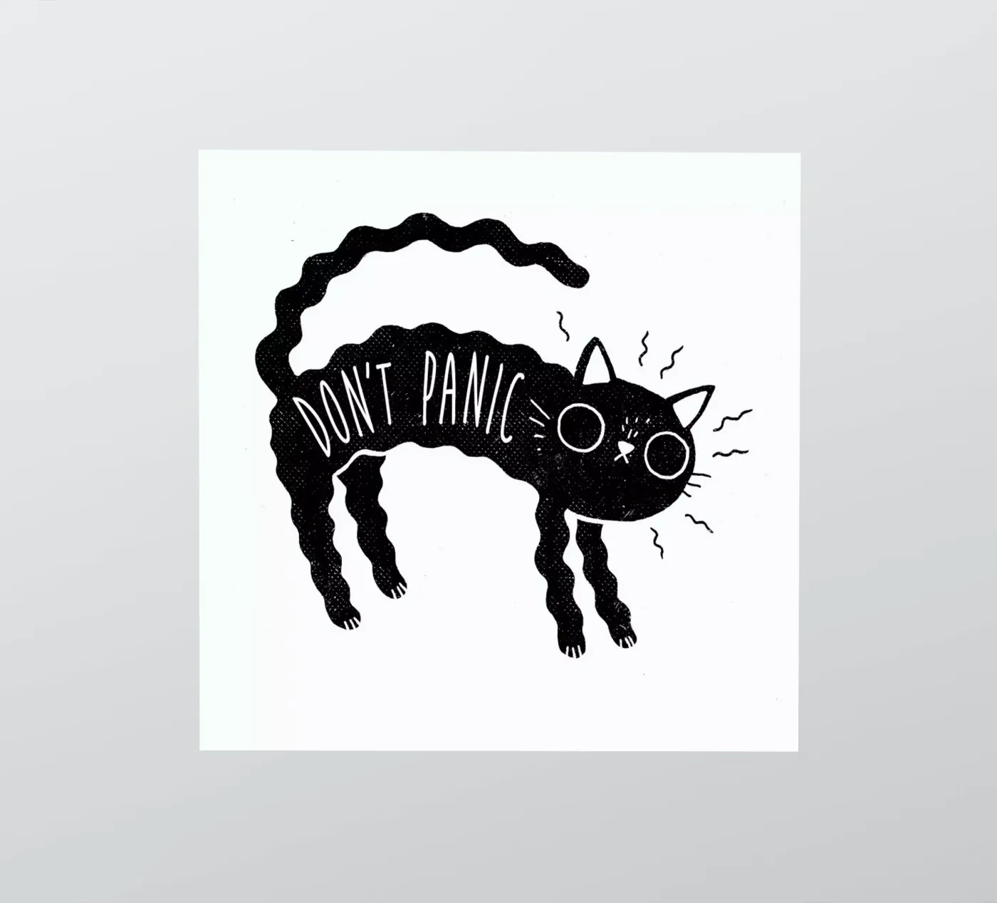Don't Panic sticker by DinoMike