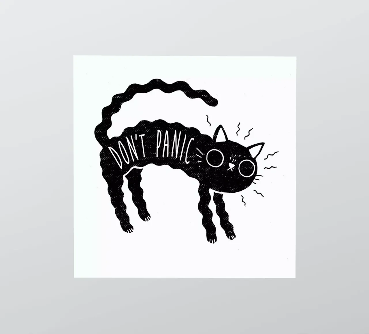 Don't Panic sticker by DinoMike