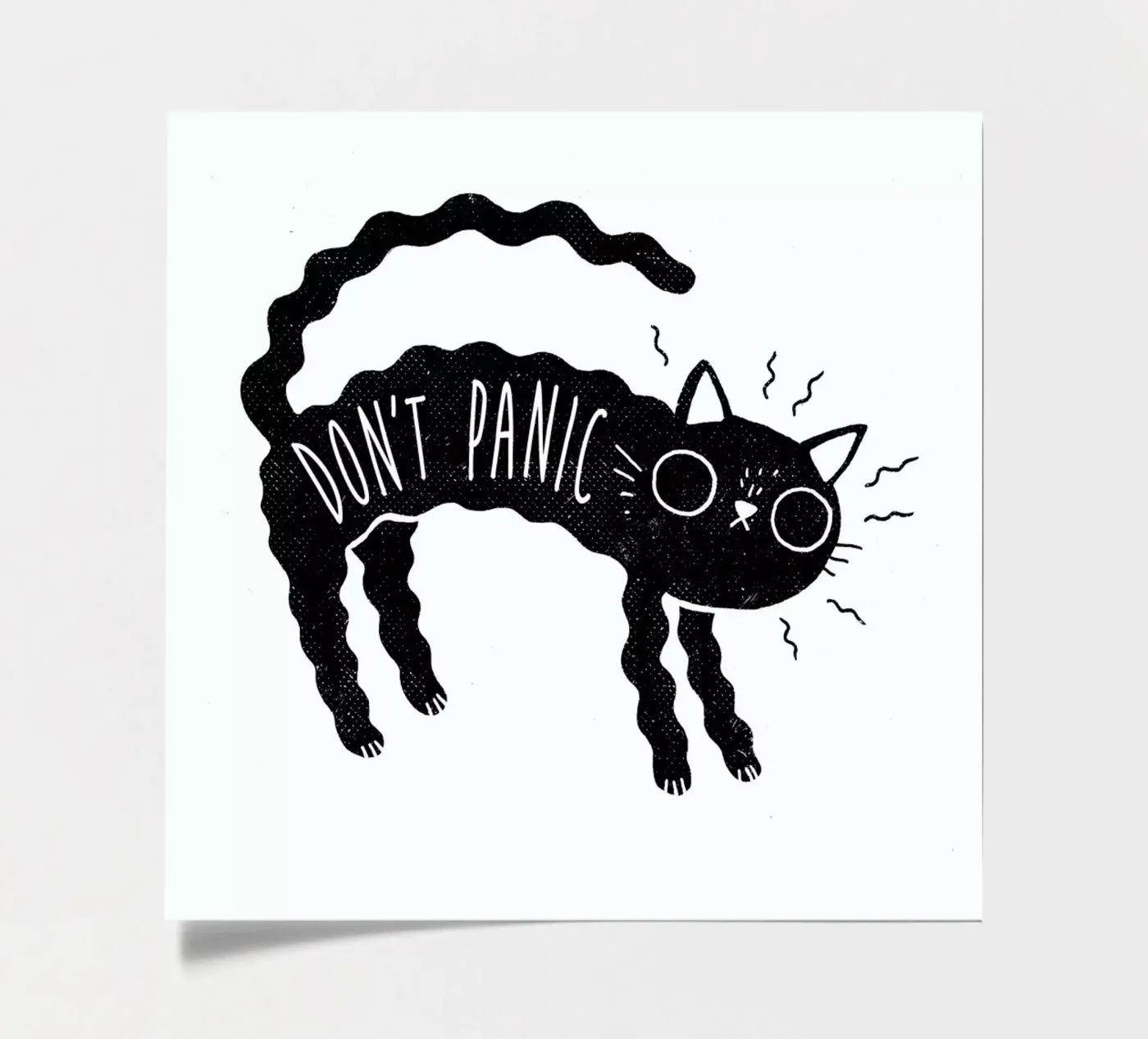 Don't Panic sticker sheet by DinoMike