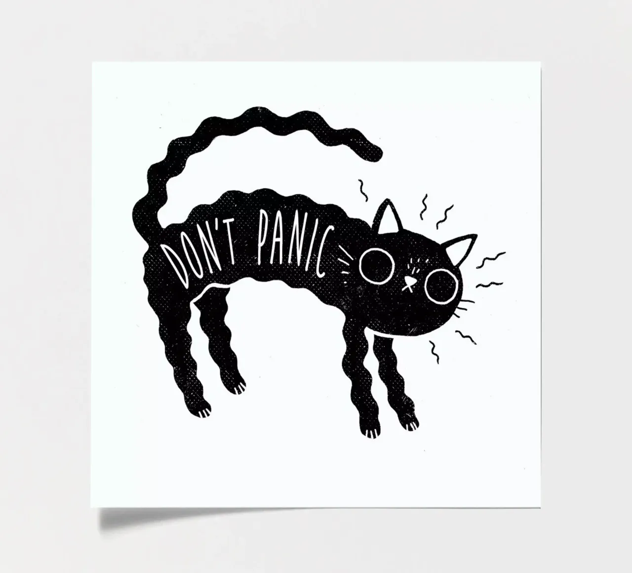 Don't Panic sticker sheet by DinoMike