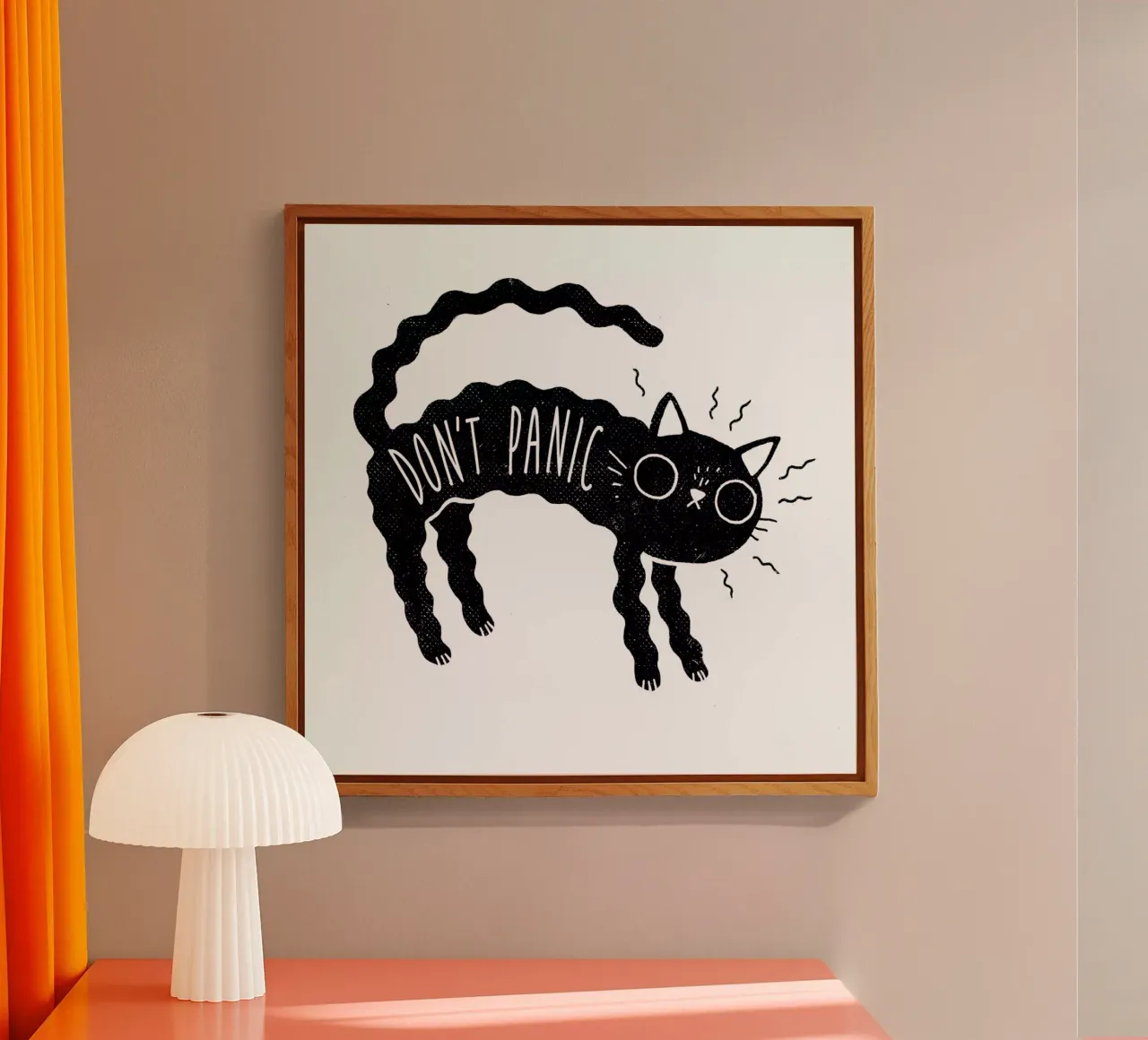 Don't Panic acryl van DinoMike