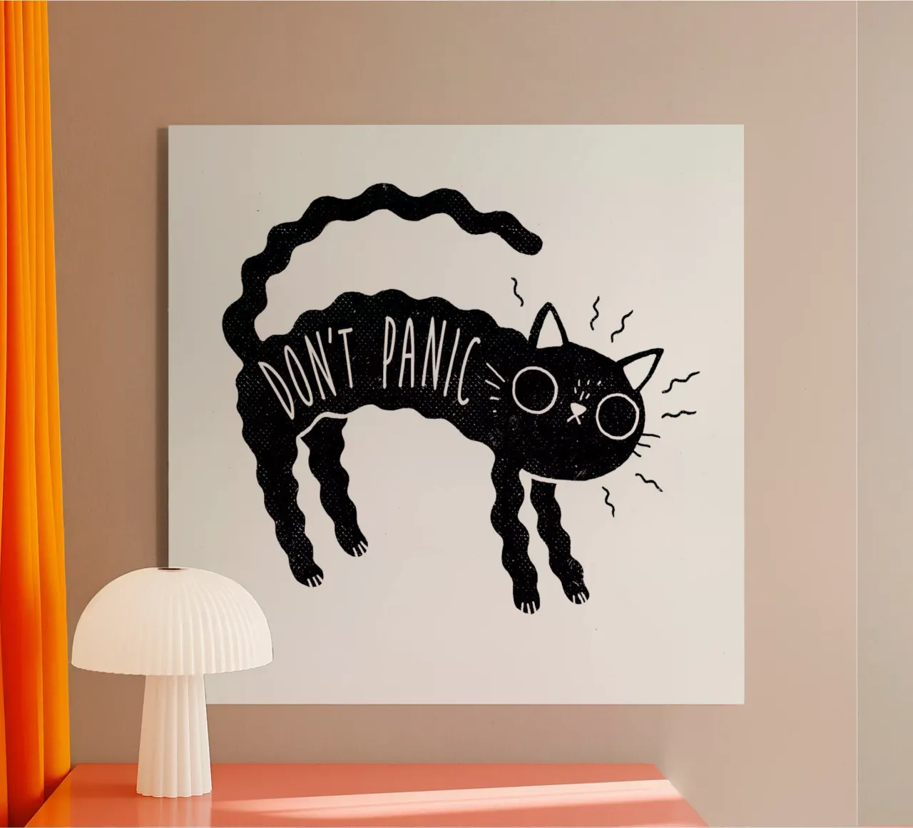 Don't Panic acryl van DinoMike