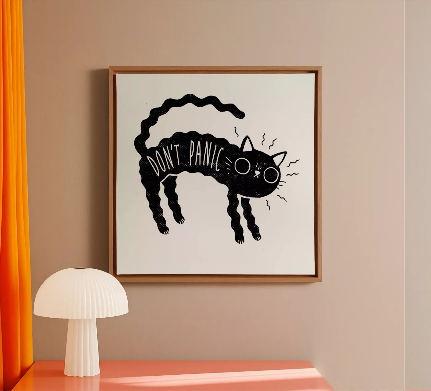 Don't Panic canvas van DinoMike