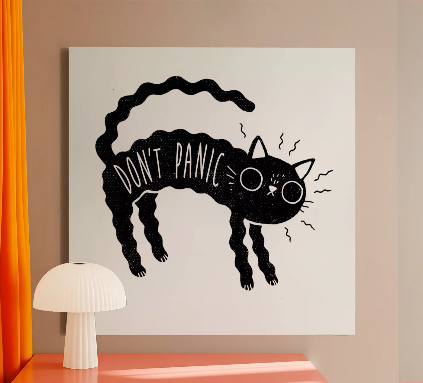 Don't Panic canvas by DinoMike