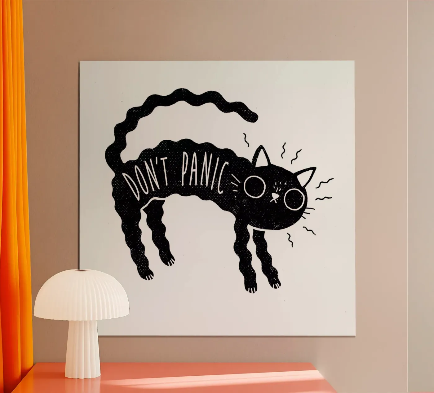 Don't Panic Poster von DinoMike