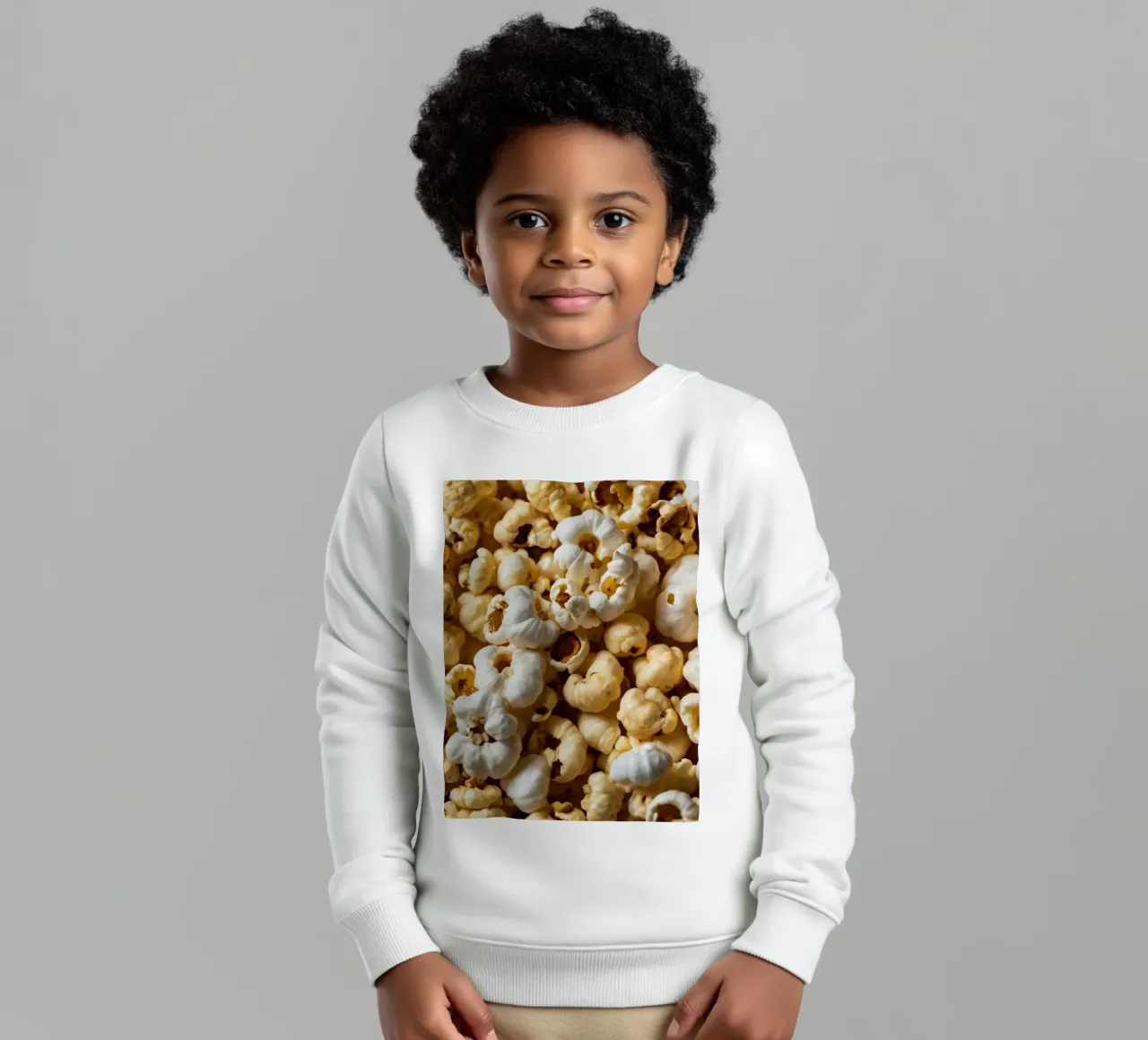 Popcorn appena sfornati in una vista ravvicinata felpa bambino da DesignDoodle
