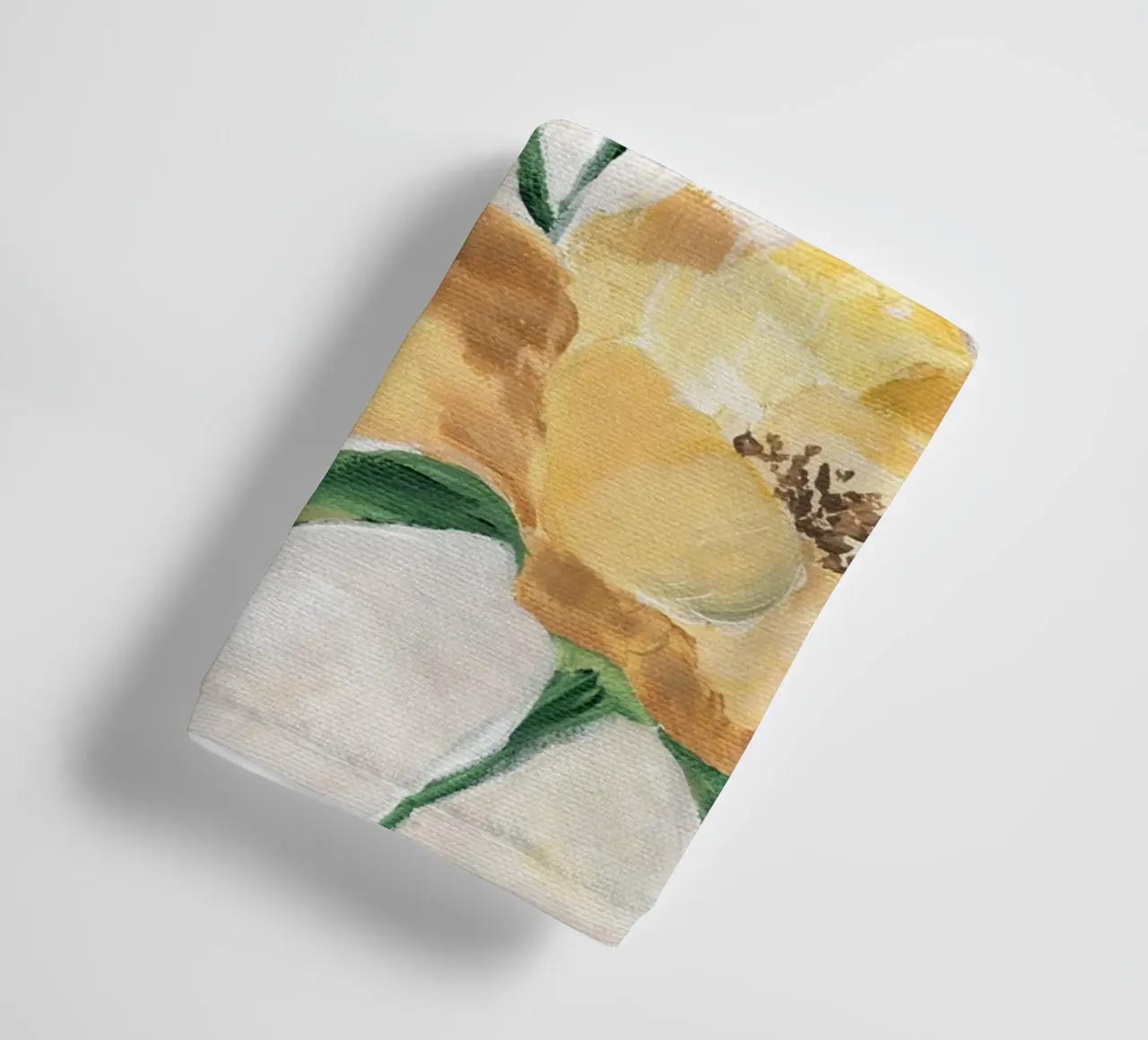 Fiori gialli e pittorici asciugamano da bagno da Nikitajariwala