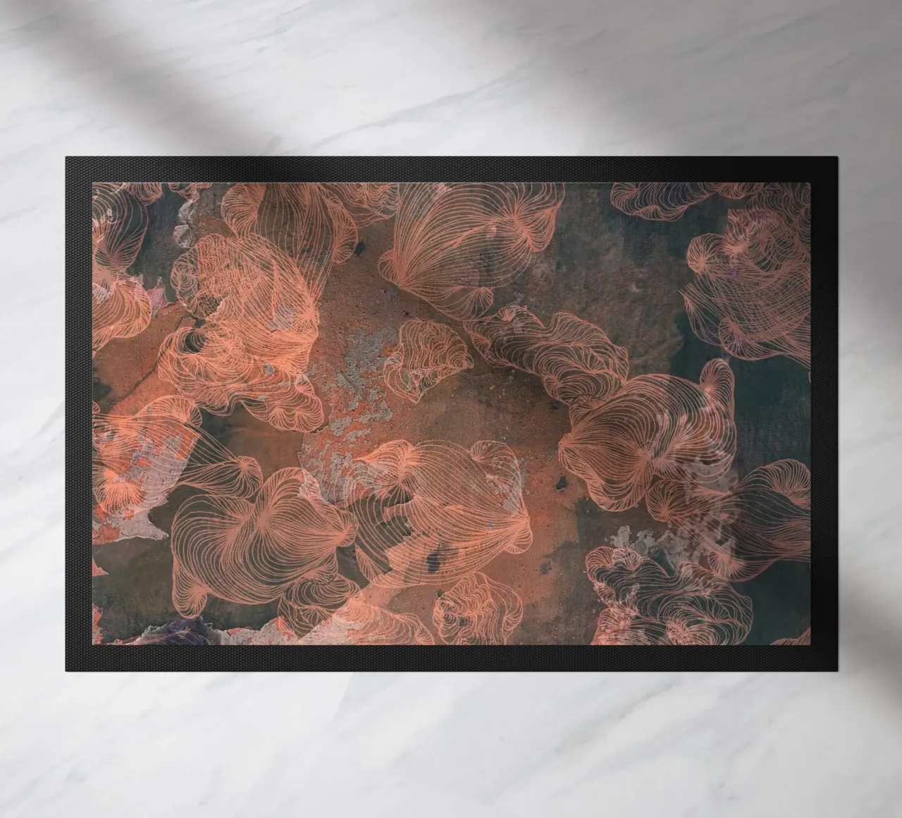 maroon deurmat van Giulio Iurissevich