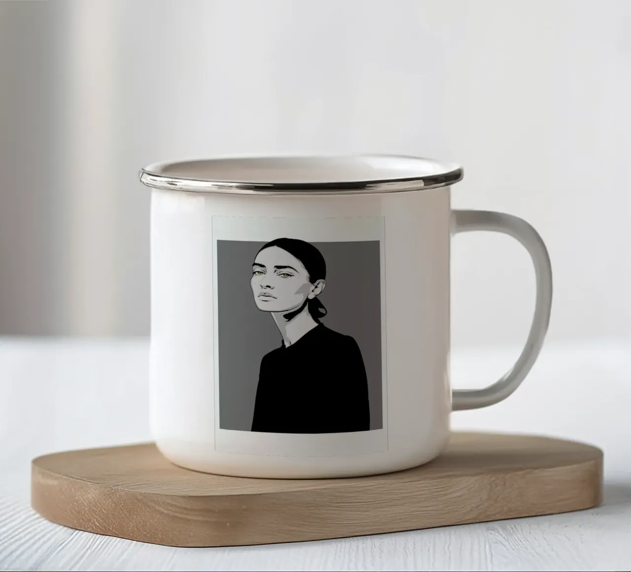 CV 05 enamel mug by Cranio Dsgn
