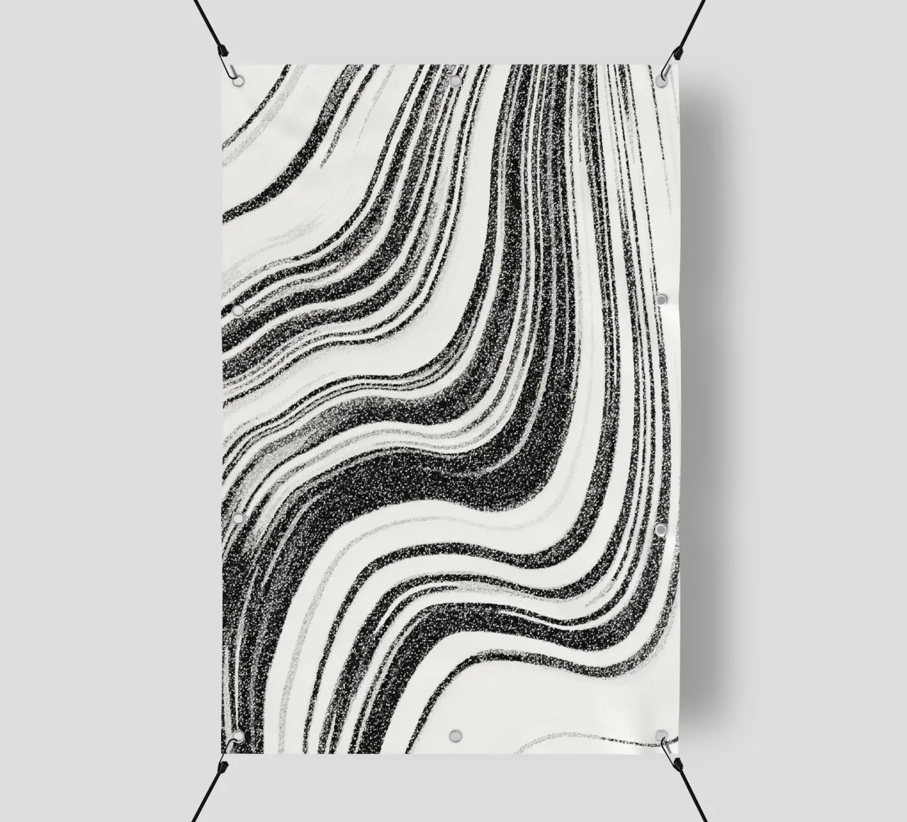 Marmo strutturato bianco e nero telo in pvc da SilverPegasus