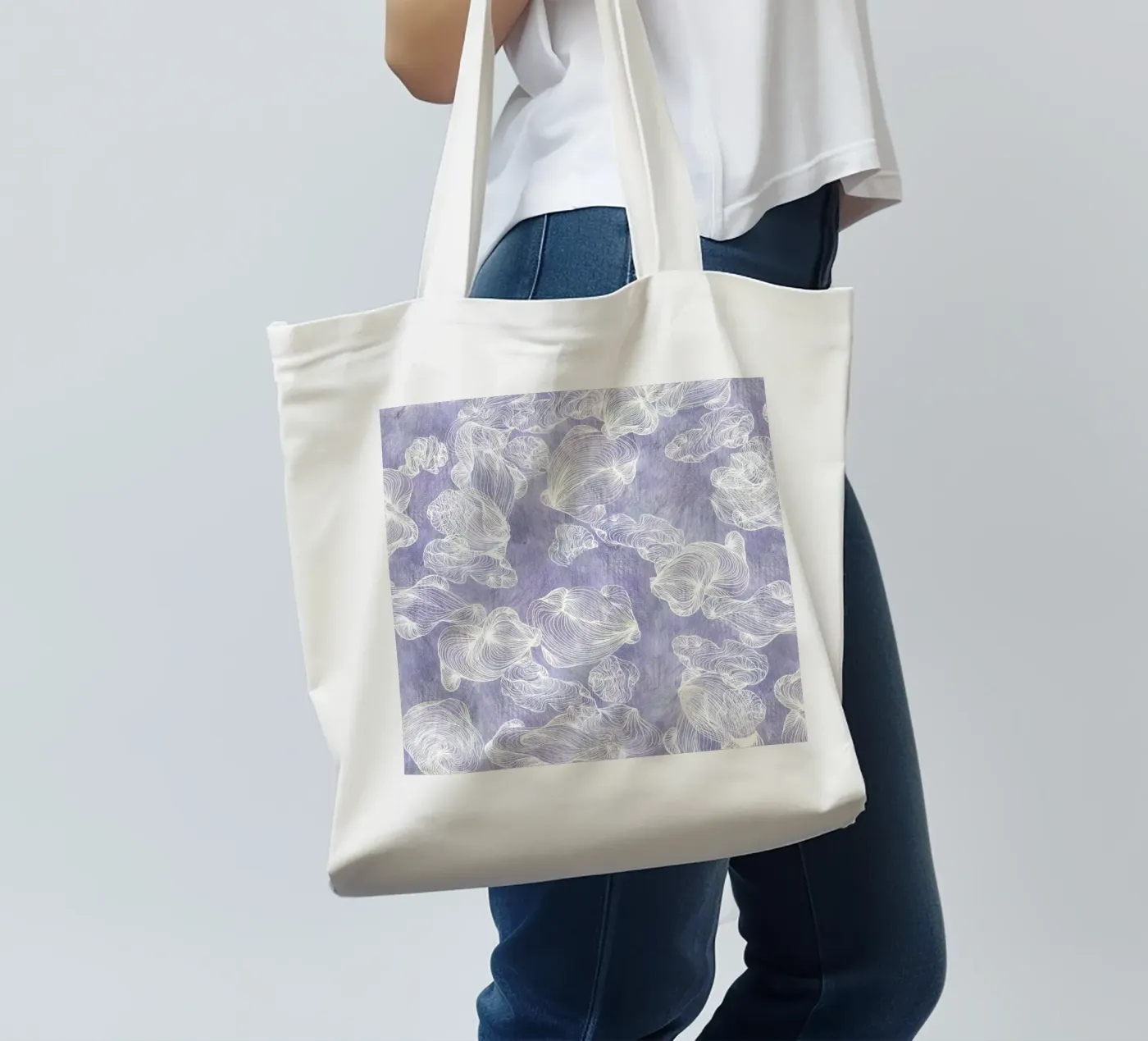 ghost shells tote bag by Giulio Iurissevich