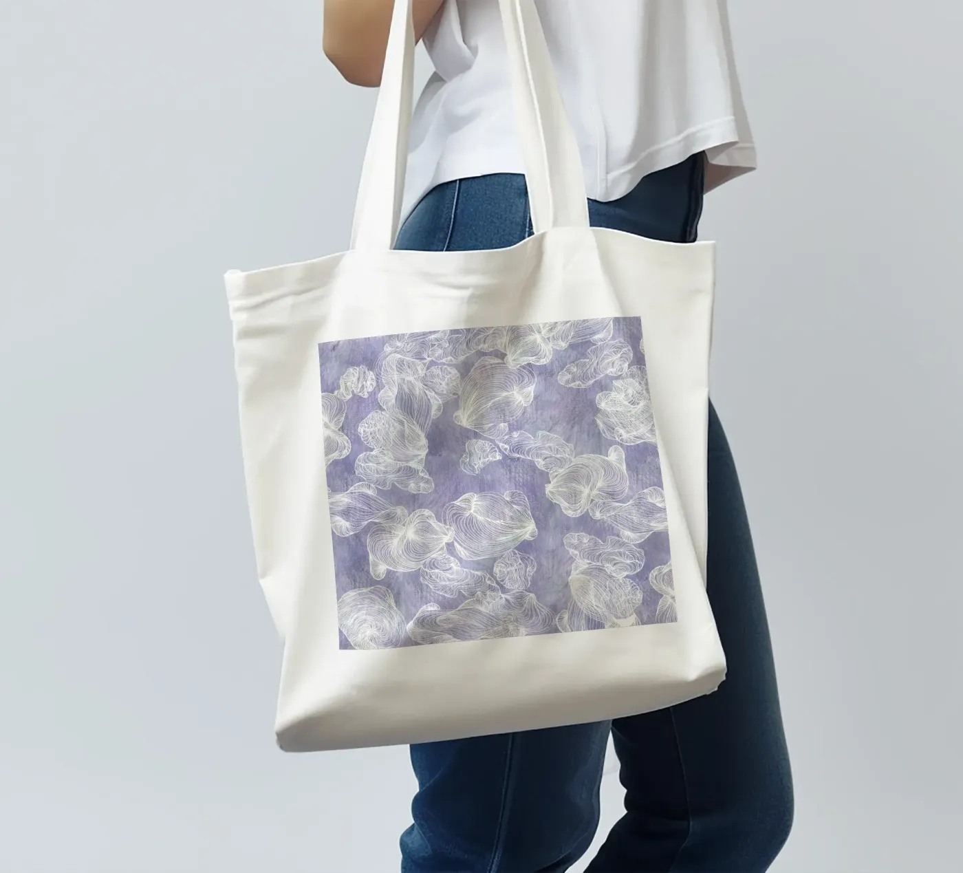 ghost shells tote bag by Giulio Iurissevich