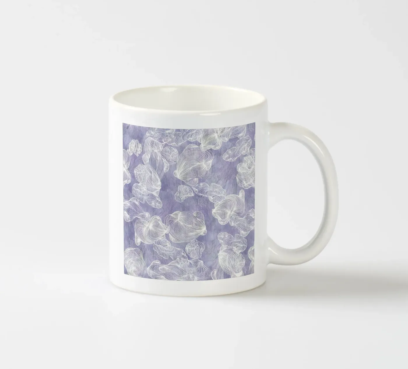 ghost shells ceramic mug by Giulio Iurissevich