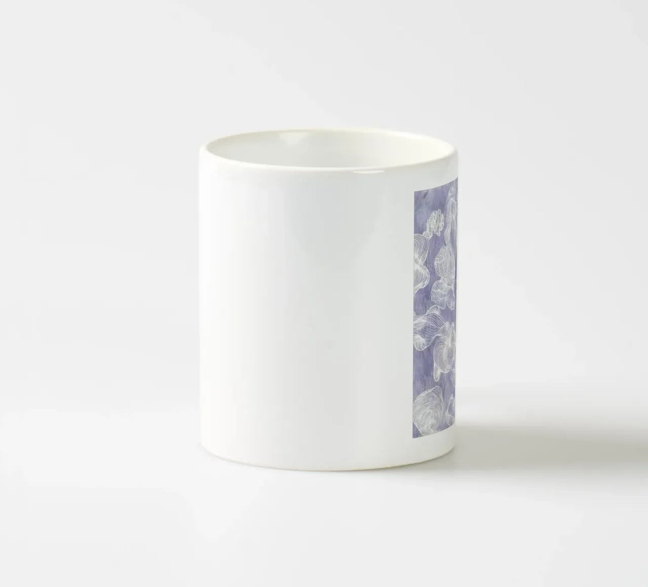 conchiglie ghost tazza in ceramica da Giulio Iurissevich