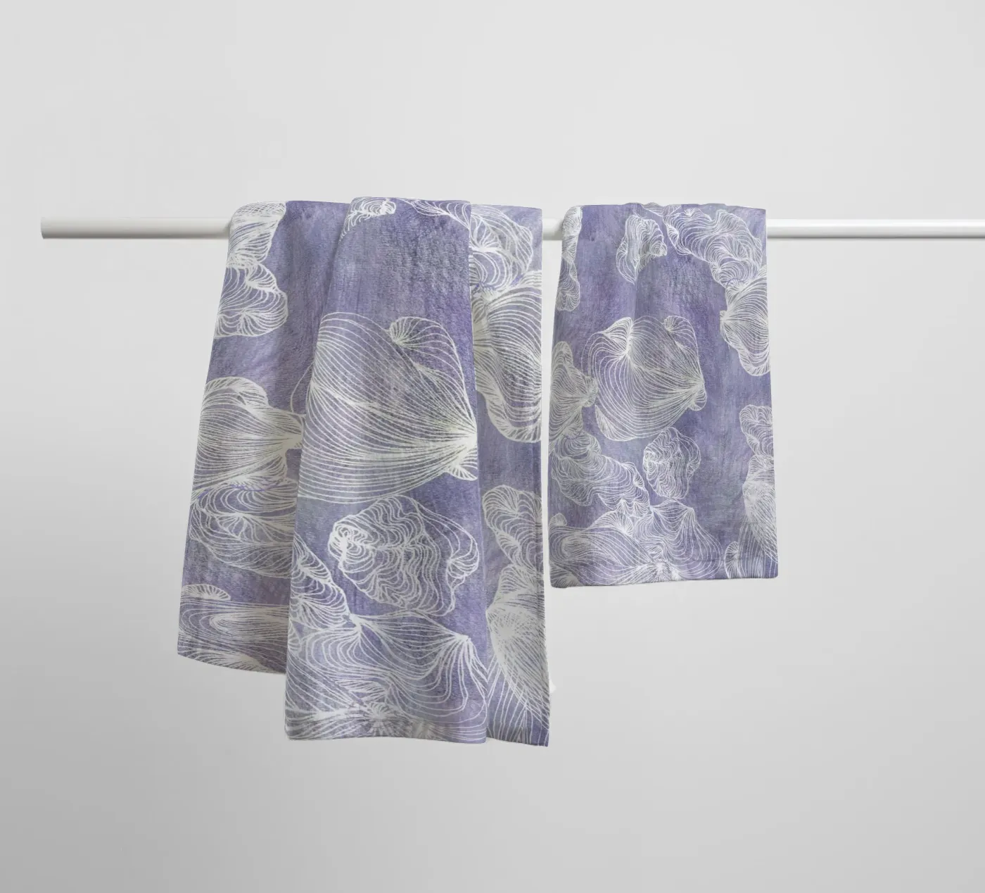 ghost shells towel by Giulio Iurissevich