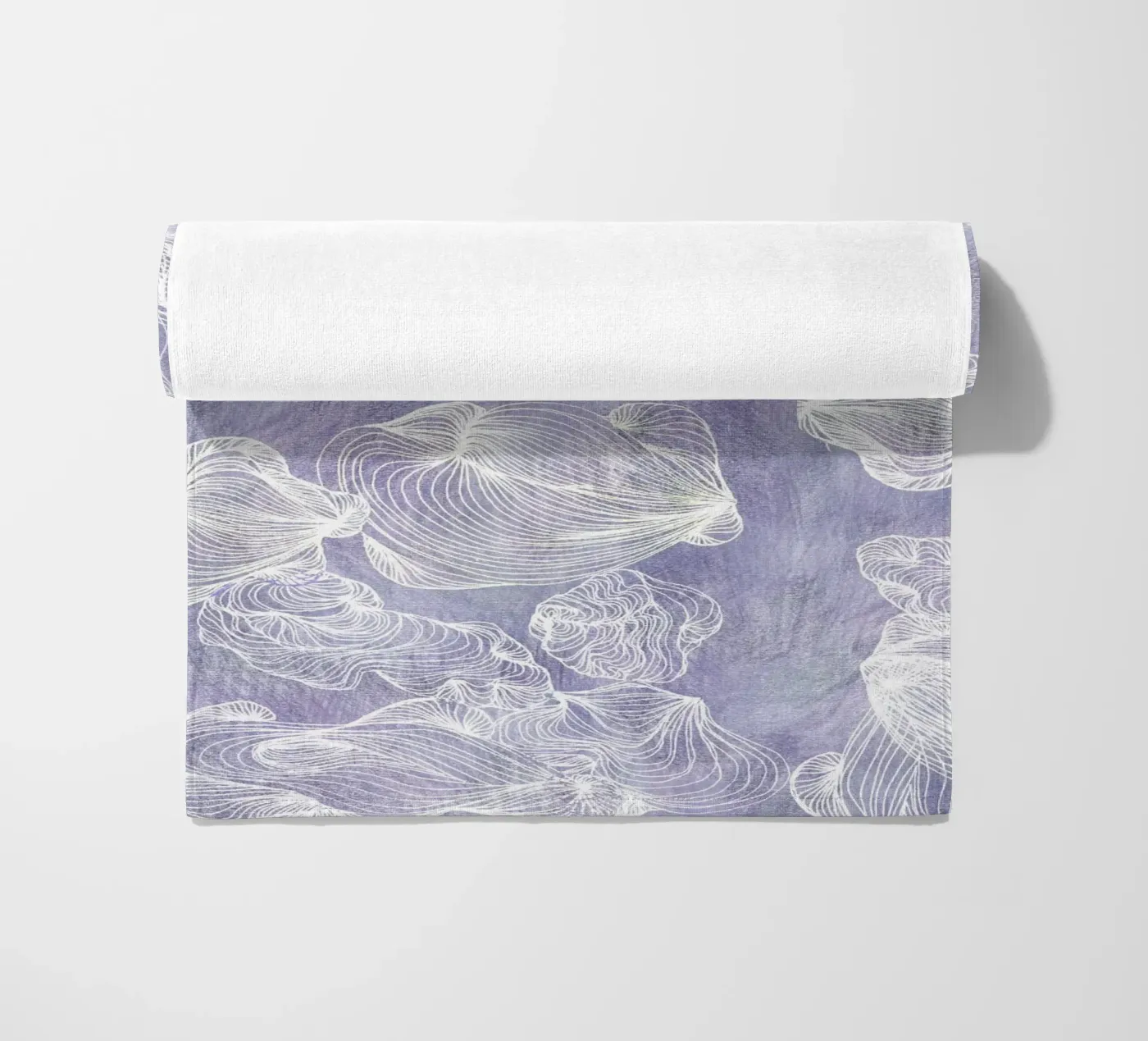 ghost shells beach towel by Giulio Iurissevich