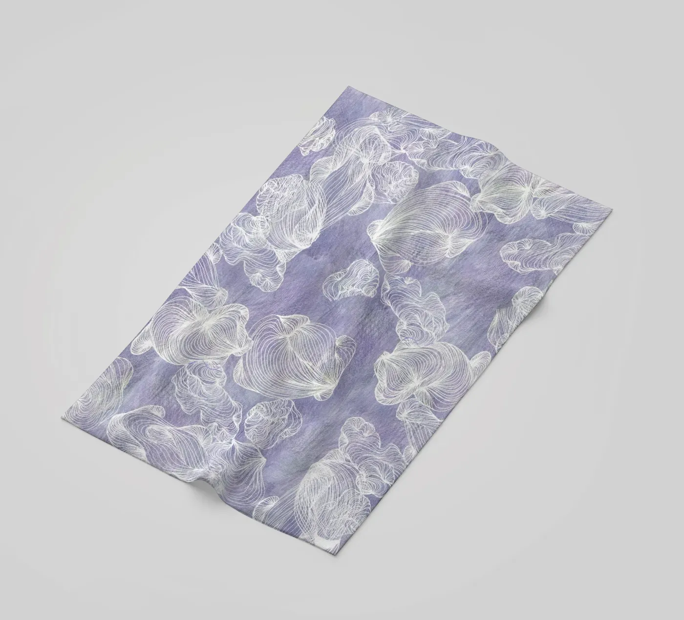 ghost shells beach towel by Giulio Iurissevich