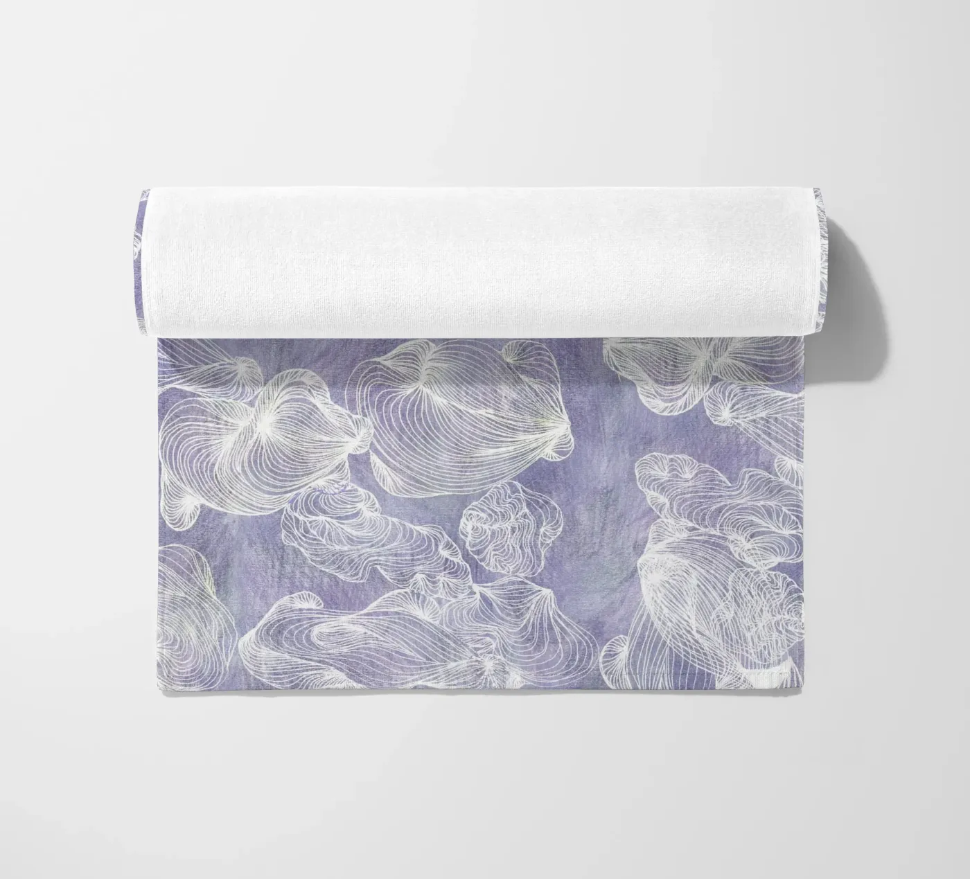 ghost shells beach towel by Giulio Iurissevich