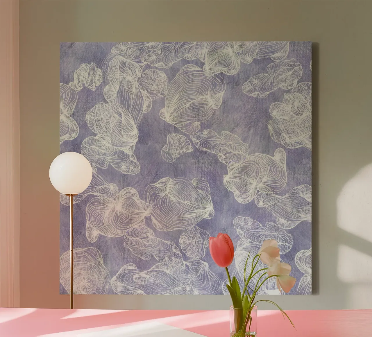 ghost shells canvas by Giulio Iurissevich