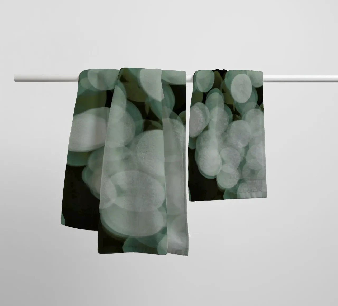 Aqua Dance Olive towel by Shot By Clint