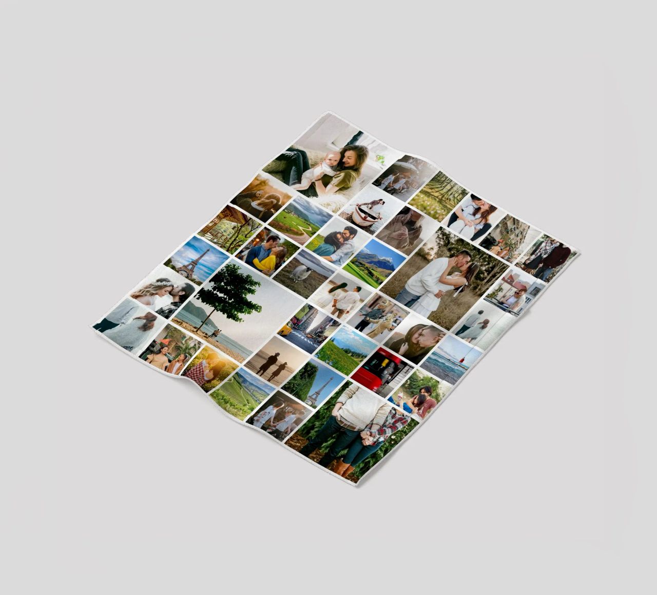 Mosaik Fotocollage • 37 Bilder fleecedeken van Bildschön | Fotocollagen