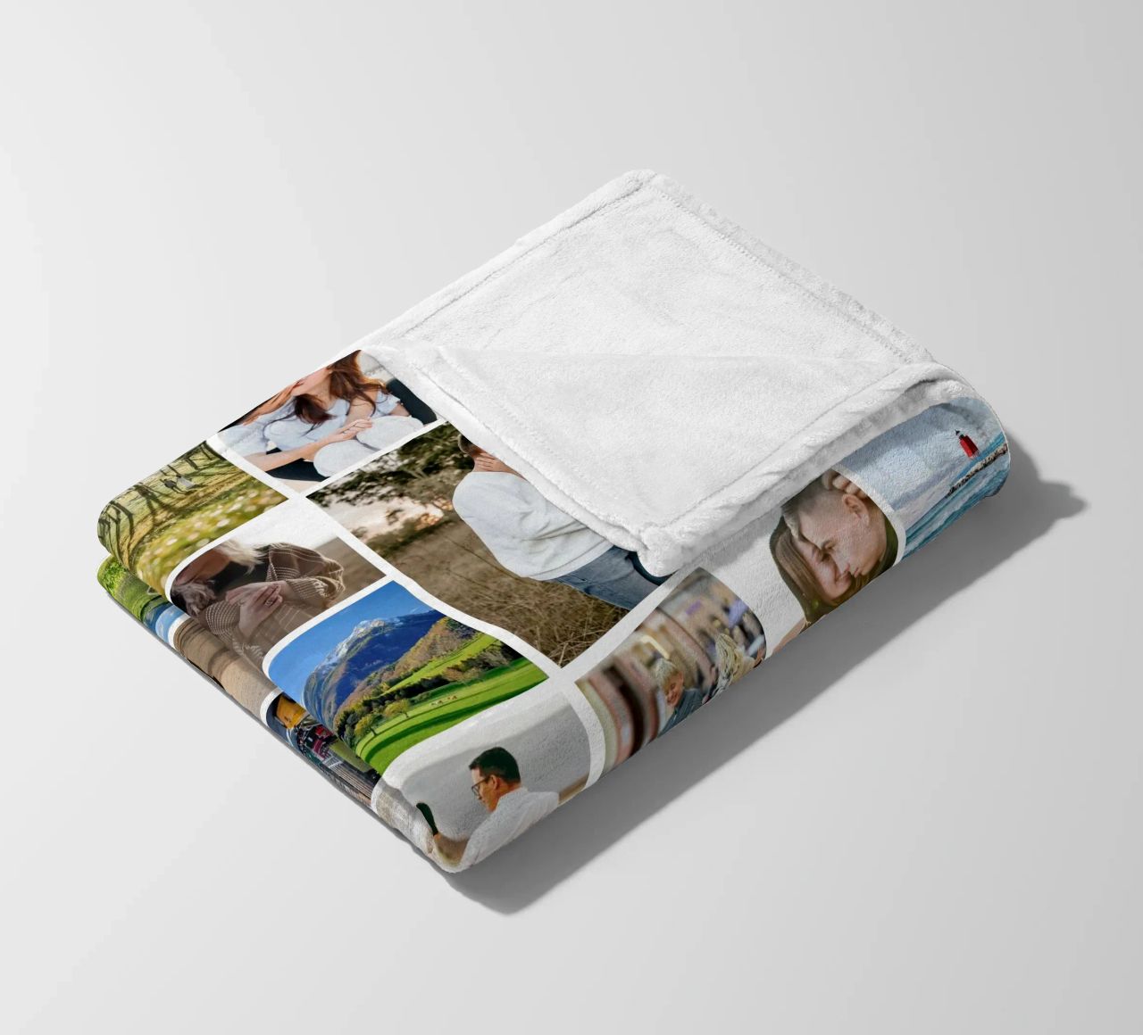 Mosaik Fotocollage • 37 Bilder fleecedeken van Bildschön | Fotocollagen