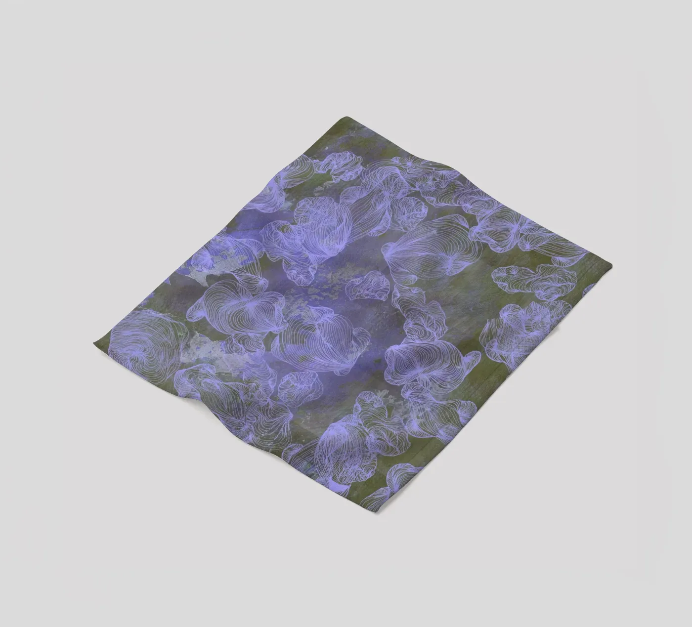 blu plaid polaire de Giulio Iurissevich