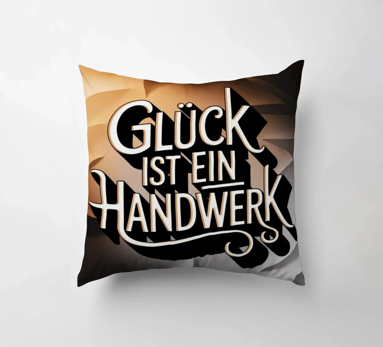 Glück ist ein Handwerk cuscino da Aphorismiker