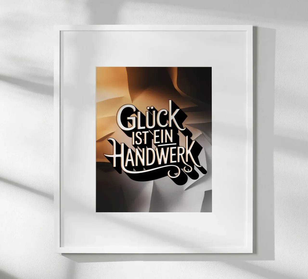 Glück ist ein Handwerk carta hahnemühle da Aphorismiker