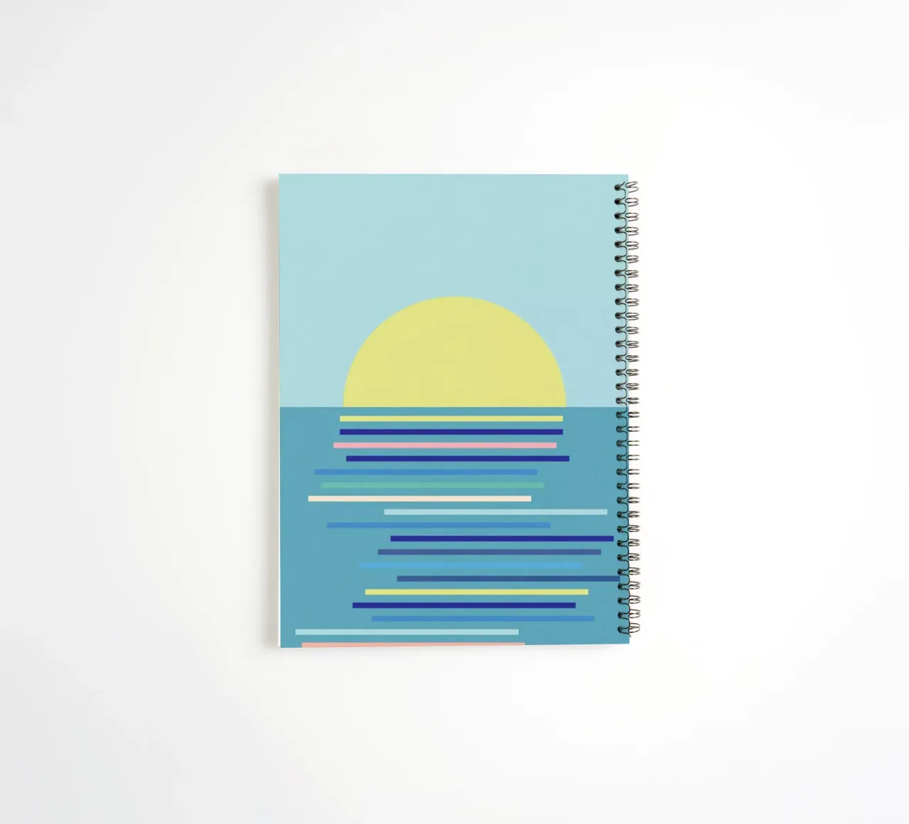 Sunrise In Ahrenshoop spiral notebook by Rosi Feist