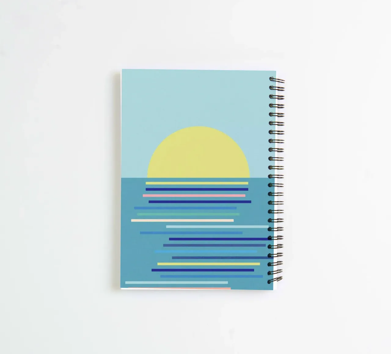 Sunrise In Ahrenshoop spiral notebook by Rosi Feist