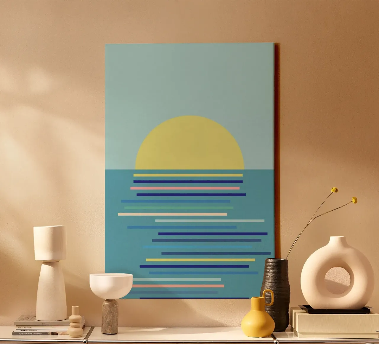 Sunrise In Ahrenshoop tela con Cornice a cassetta da Rosi Feist