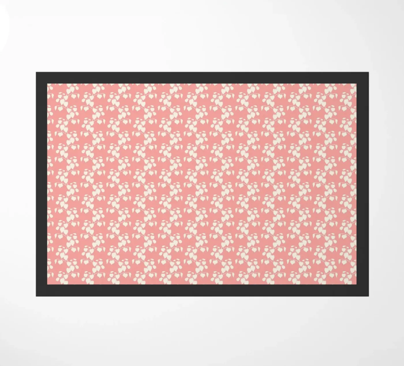 Botanic Shades Pattern - Pink doormat by MoonlightPrint