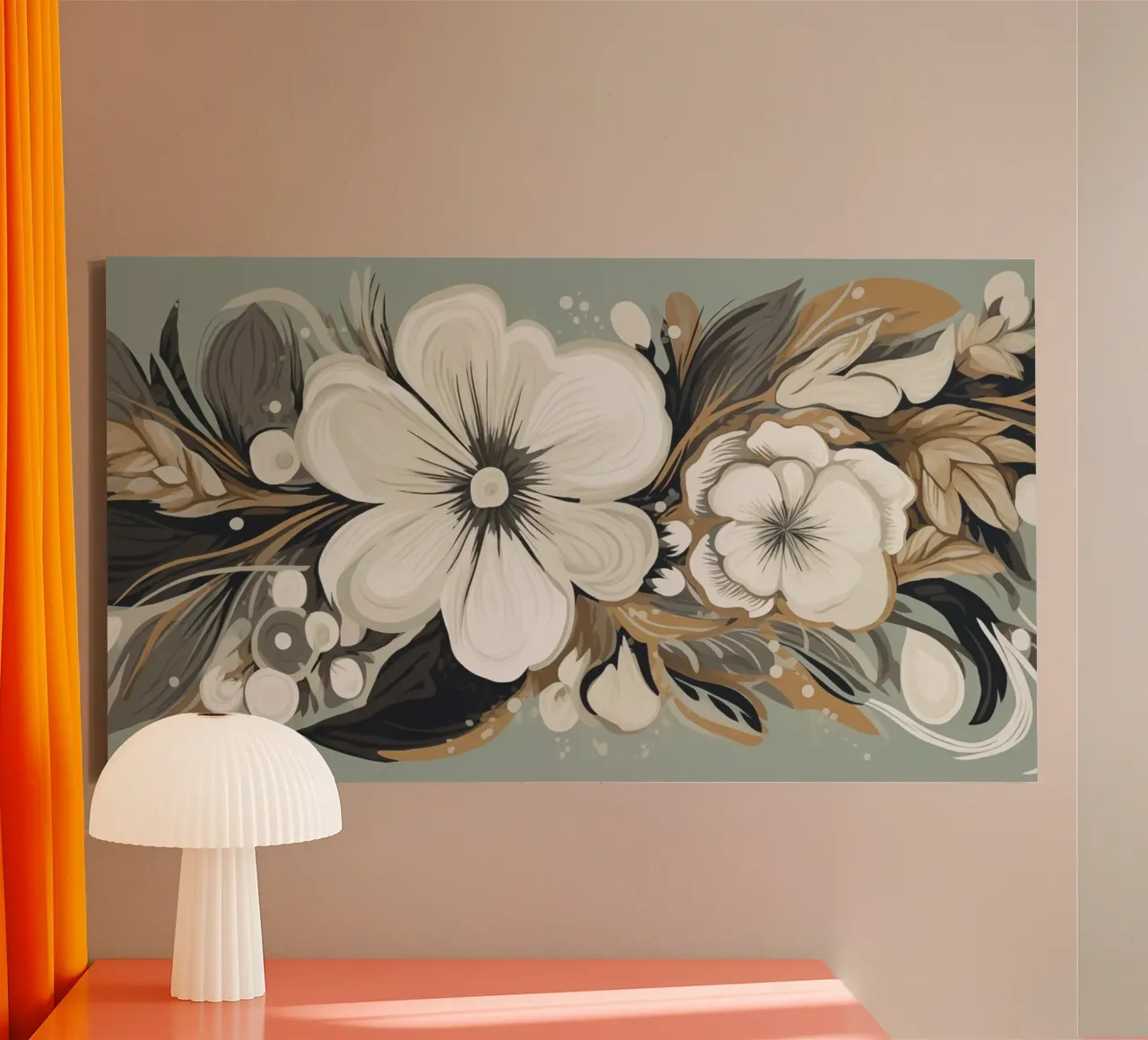 Muurkunst van Imagine canvas met Baklijst van Imagine
