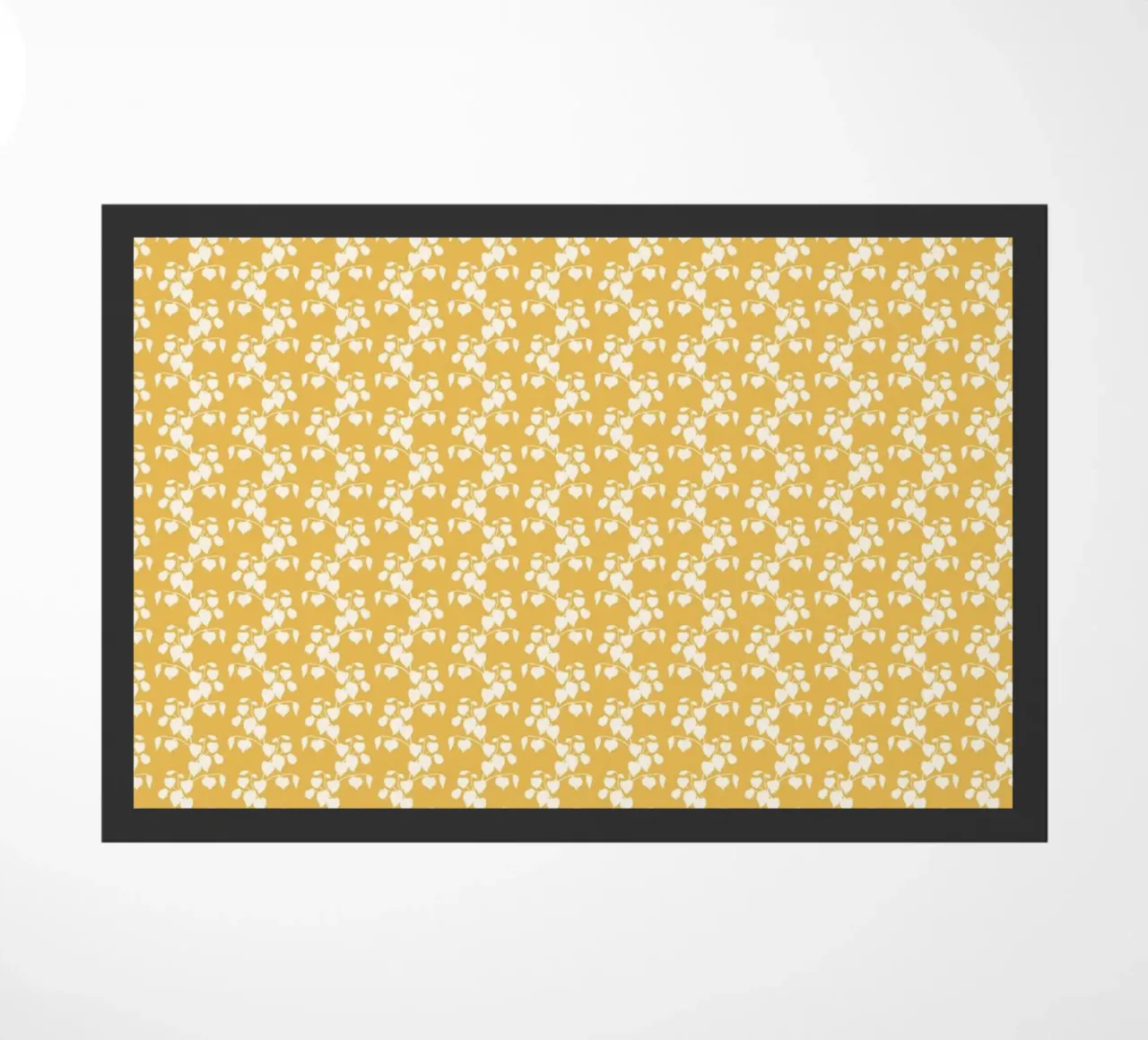 Motif Botanic Shades - Jaune d'or paillasson de MoonlightPrint